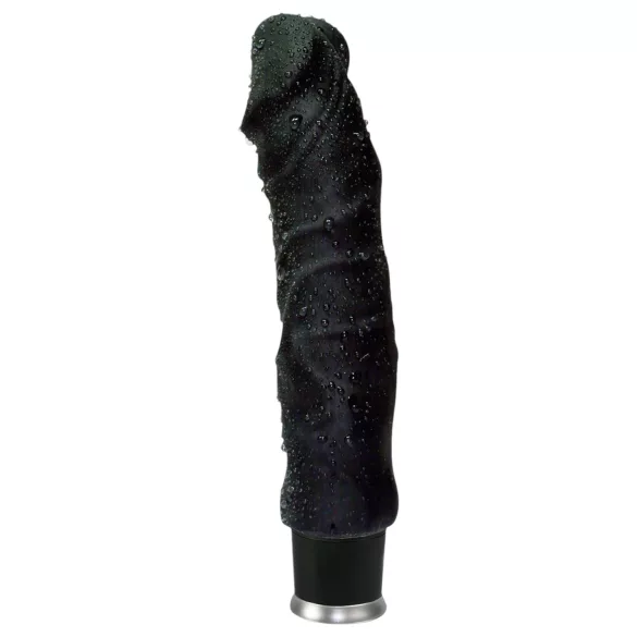 Nature Skin - realistische vibrator - zwart - 22cm