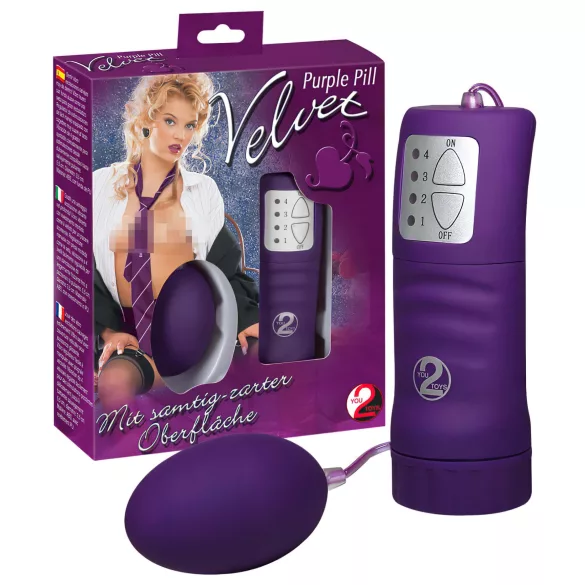 You2Toys - Vibrerend eitje - Fluweelzacht - Paars