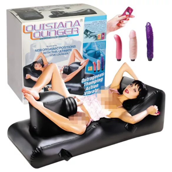 NMC - Louisiana Lounger - seksmachine met ingebouwde vibrator (zwart)
