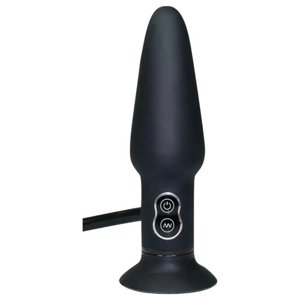 You2Toys True Black - opblaasbare anale vibrator - zwart