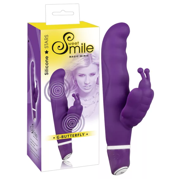 SMILE - butterfly vibrator - op afstandsbediening - siliconen - roze