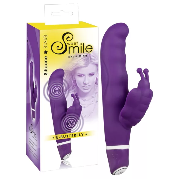 SMILE - butterfly vibrator - op afstandsbediening - siliconen - roze