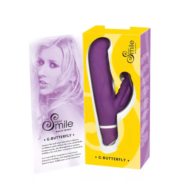 SMILE - butterfly vibrator - op afstandsbediening - siliconen - roze