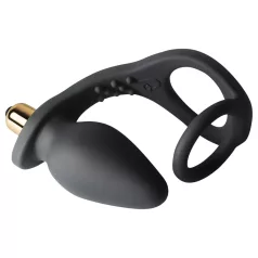 RO-ZEN - dubbele penisring en anale vibrator - siliconen