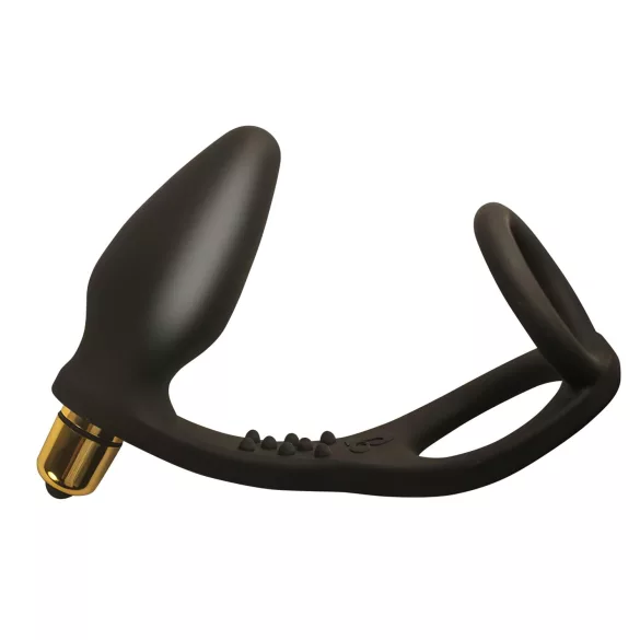 RO-ZEN - dubbele penisring en anale vibrator - siliconen