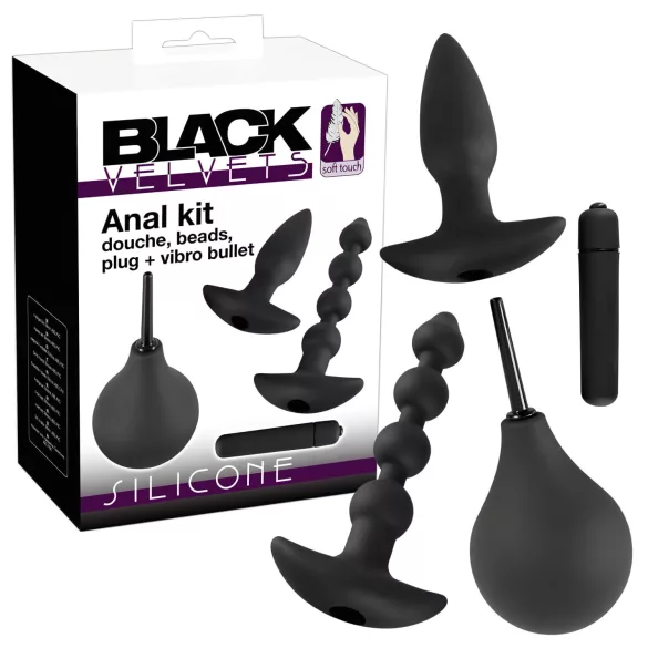 Black Velvets - anale vibrator set - 4-delig