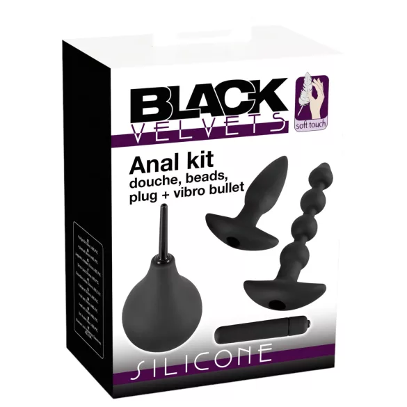 Black Velvets - anale vibrator set - 4-delig
