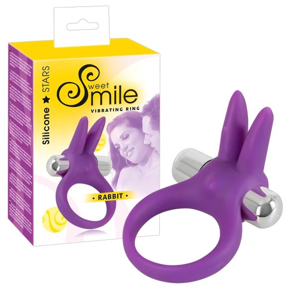 SMILE Rabbit - vibrerende penismassage ring (lila)