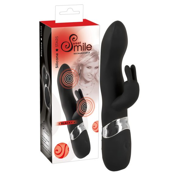 SMILE Blacky - USB 2-motor vibrator (zwart)