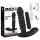 Black Velvets - vibrator met ribbels - medium - zwart