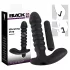 Black Velvets - vibrator met ribbels - medium - zwart