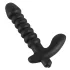 Black Velvets - vibrator met ribbels - medium - zwart