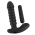 Black Velvets - vibrator met ribbels - medium - zwart