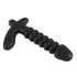 Black Velvets - vibrator met ribbels - medium - zwart