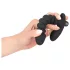 Black Velvets - vibrator met ribbels - medium - zwart