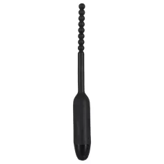 You2Toys - urethrale vibrator met bolletjes - 0,8cm - zwart