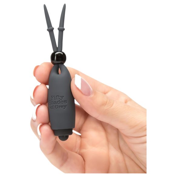 Fifty Shades of Grey - vibrerende tepelstimulator - set van 2 - grijs