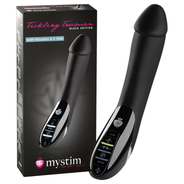 mystim Tickling Truman - elektro vibrator - zwart