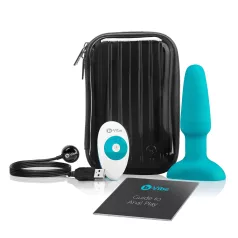   b-Vibe - anale vibrator met roterende kralen - oplaadbaar - turquoise