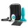 b-Vibe - anale vibrator met roterende kralen - oplaadbaar - turquoise