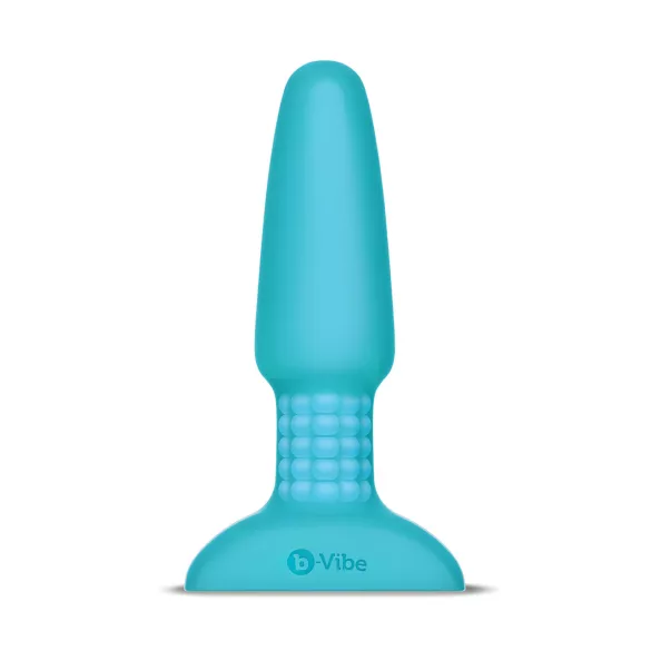 b-Vibe - anale vibrator met roterende kralen - oplaadbaar - turquoise