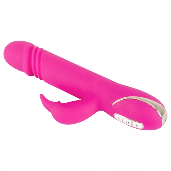 Vibe Couture - rabbit vibrator met stootfunctie - siliconen - roze