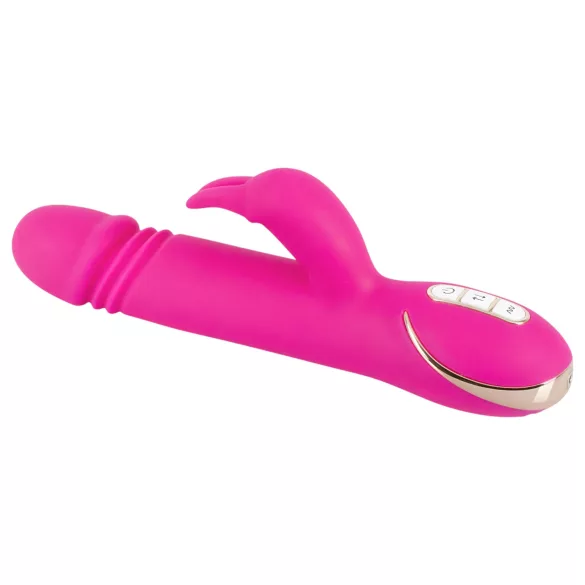 Vibe Couture - rabbit vibrator met stootfunctie - siliconen - roze