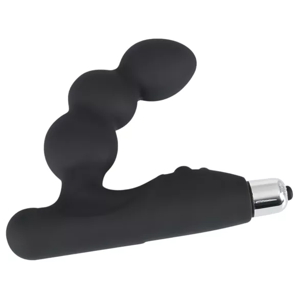 Rebel - prostaat vibrator met balletjes - zwart