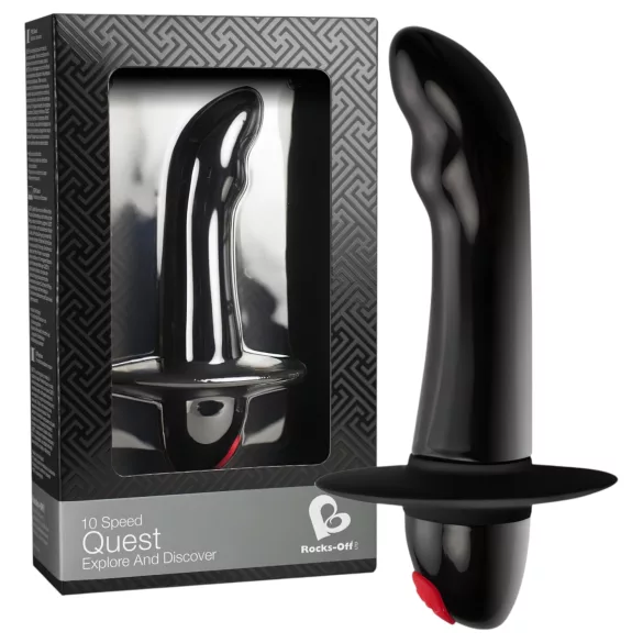 Quest - prostaat vibrator - 10 standen - zwart - voor beginners
