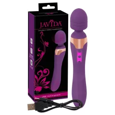   Javida Double - vibrator massager - dubbel stimulatie - siliconen paars