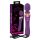 Javida Double - vibrator massager - dubbel stimulatie - siliconen paars