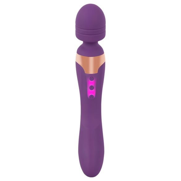 Javida Double - vibrator massager - dubbel stimulatie - siliconen paars