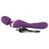 Javida Double - vibrator massager - dubbel stimulatie - siliconen paars