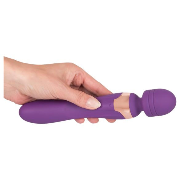 Javida Double - vibrator massager - dubbel stimulatie - siliconen paars