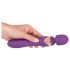 Javida Double - vibrator massager - dubbel stimulatie - siliconen paars