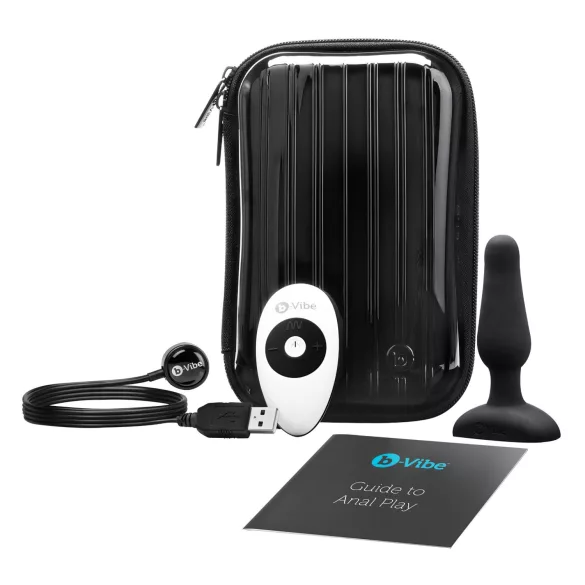 b-Vibe Novice - anaal vibrator voor beginners - siliconen - zwart