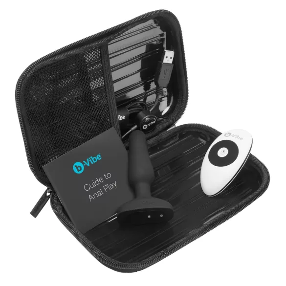 b-Vibe Novice - anaal vibrator voor beginners - siliconen - zwart