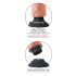 King Cock 7 zuignap vibrator (18 cm) - natuurlijk