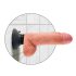 King Cock 7 zuignap vibrator (18 cm) - natuurlijk