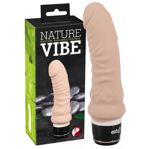 You2Toys - vibrator - natuurgetrouw - siliconen - beige
