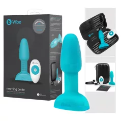   b-Vibe Rimming - anaal vibrator met roterende kralen - turquoise
