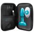 b-Vibe Rimming - anaal vibrator met roterende kralen - turquoise
