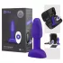 b-Vibe Rimming - roterende anale parels vibrator (paars)