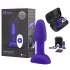 b-Vibe Rimming - roterende anale parels vibrator (paars)