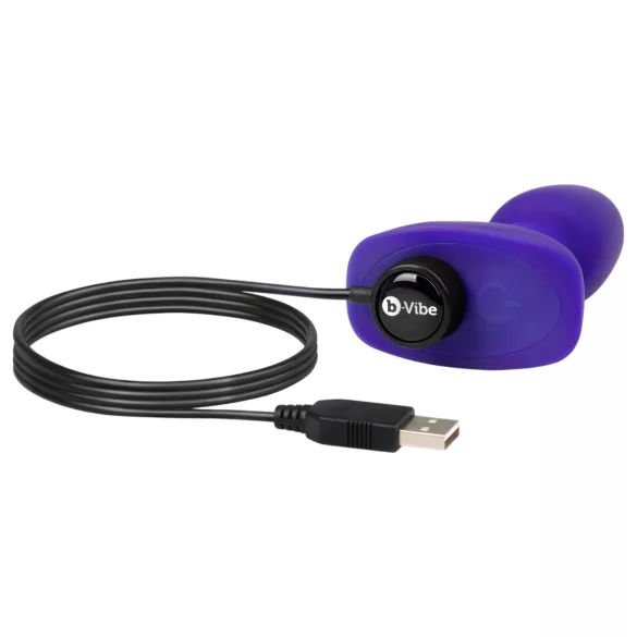 b-Vibe Rimming - roterende anale parels vibrator (paars)