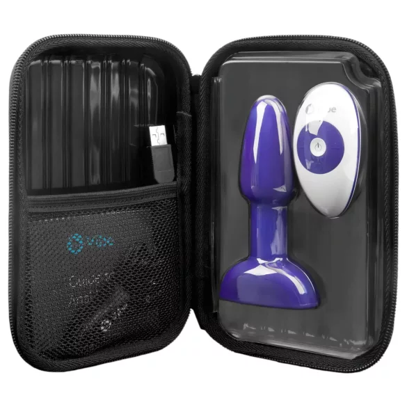 b-Vibe Rimming - roterende anale parels vibrator (paars)