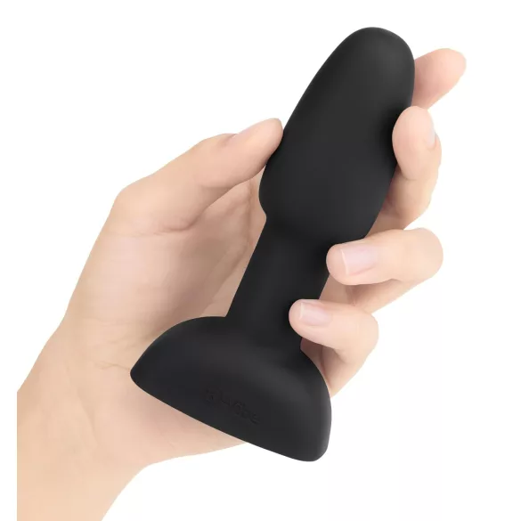 b-Vibe Rimming - anale vibrator met roterende kralen - zwart