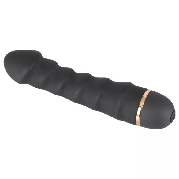 You2Toys - vibrator met ribbels - flexibel - zwart