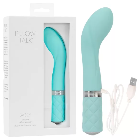 Pillow Talk Sassy - G-spot vibrator - oplaadbaar - turquoise