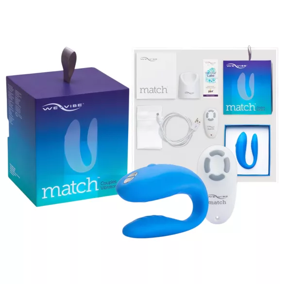 We-Vibe Match - koppel vibrator - waterdicht oplaadbaar - blauw